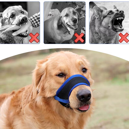 Pet Mask anti Barking and anti Biting Dog Mouth Cover Breathable Mesh Fabric Pet anti Accidental Feeding Mouth Cover